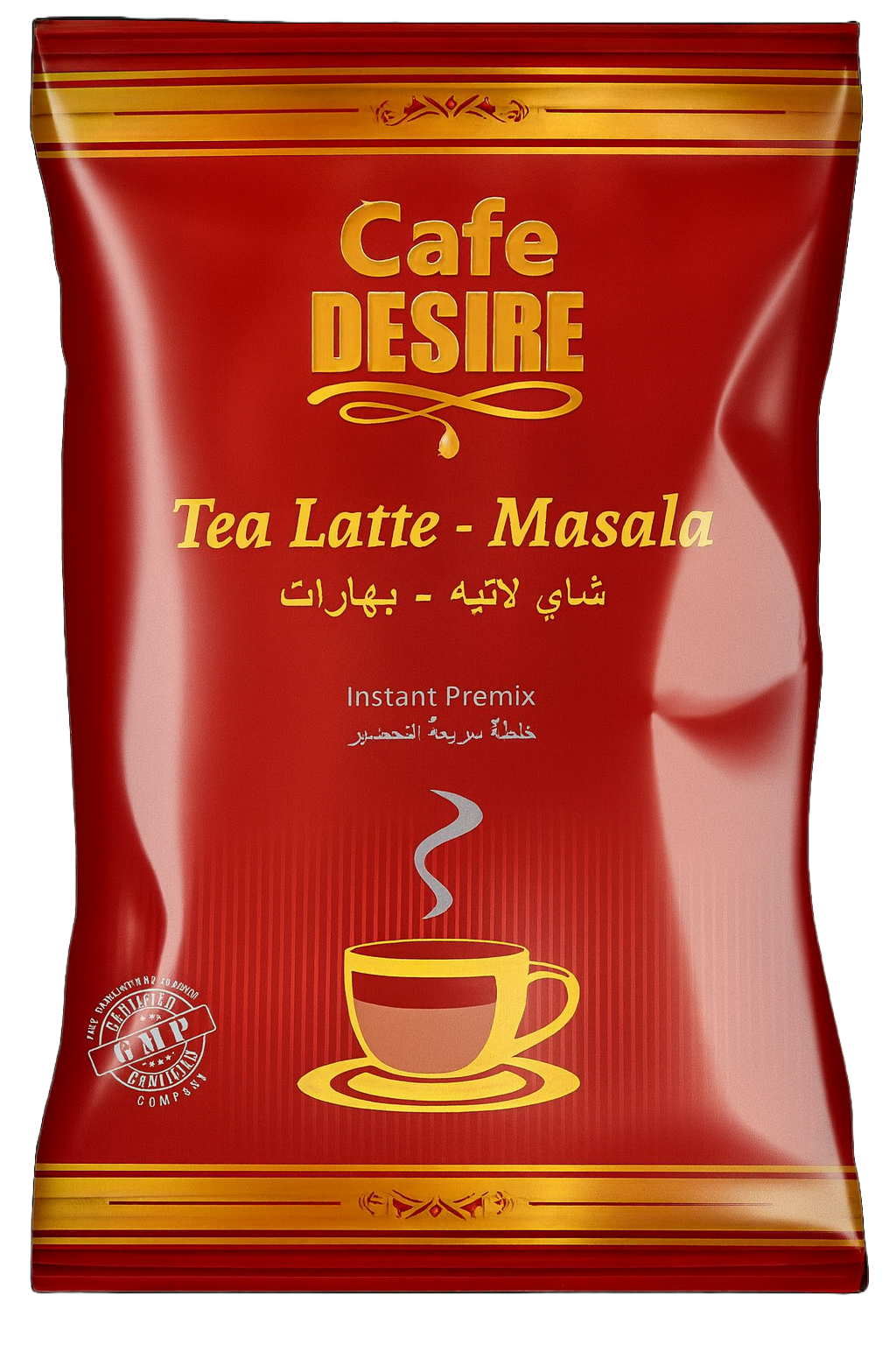 Front pouch of Instant Masala Chai Tea Premix with label and branding