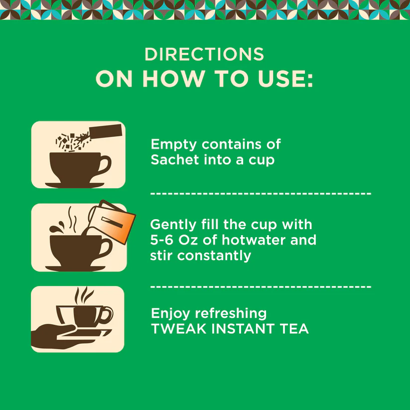 Step by step preparation of cardamom elaichi tea using instant cardamom elaichi chai tea premix and hot water