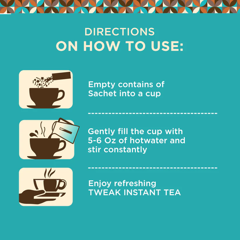 Step by step preparation of karak tea using instant karak chai tea premix and hot water