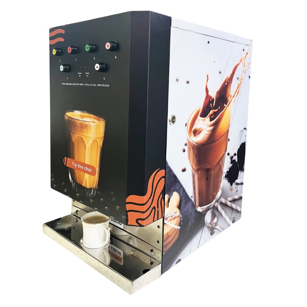 Instant 4 flavour Chai Vending Machine - Push Button