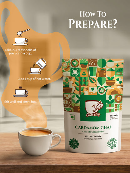 Instant Cardamom ( Elaichi ) Chai Tea Premix