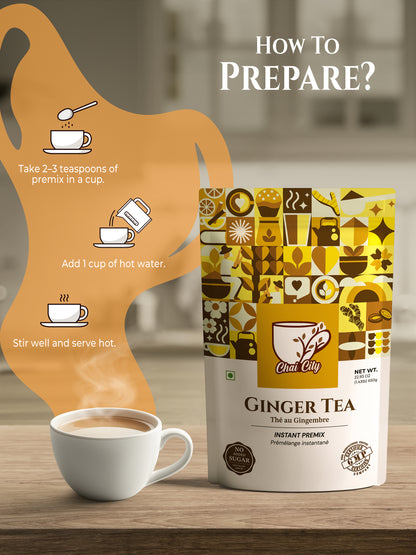 Instant Ginger Chai Tea Premix
