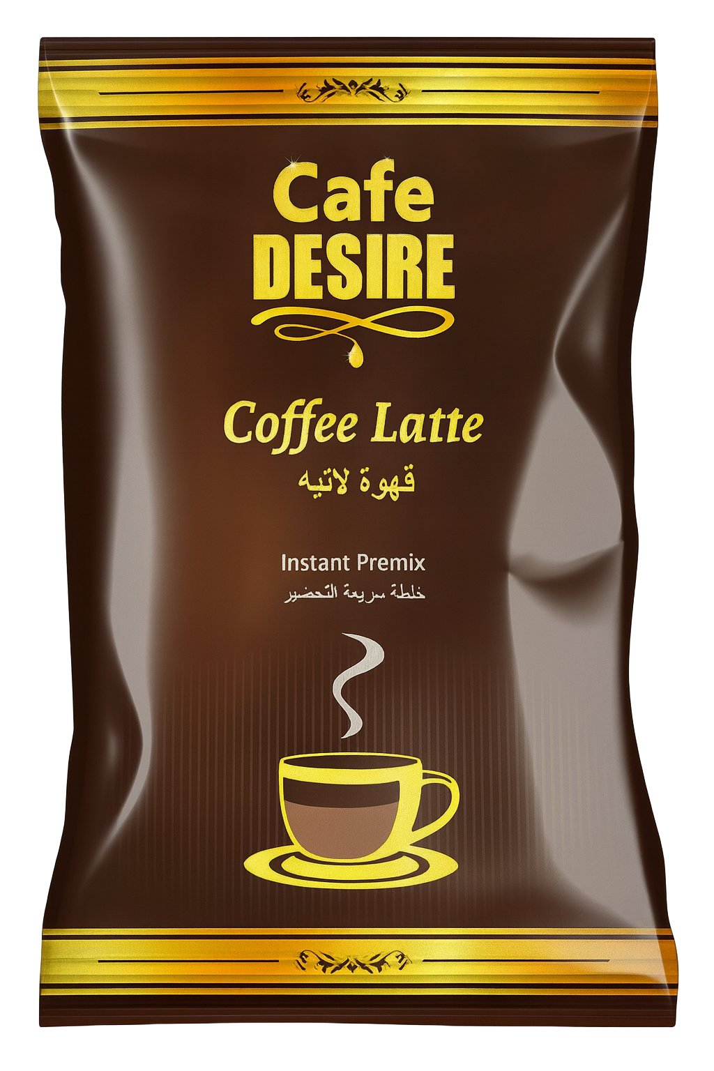 Front pouch of Instant Filter Coffee Premix with traditional Indian coffee label and branding