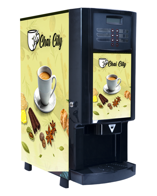 Instant 3 flavour Chai Machine